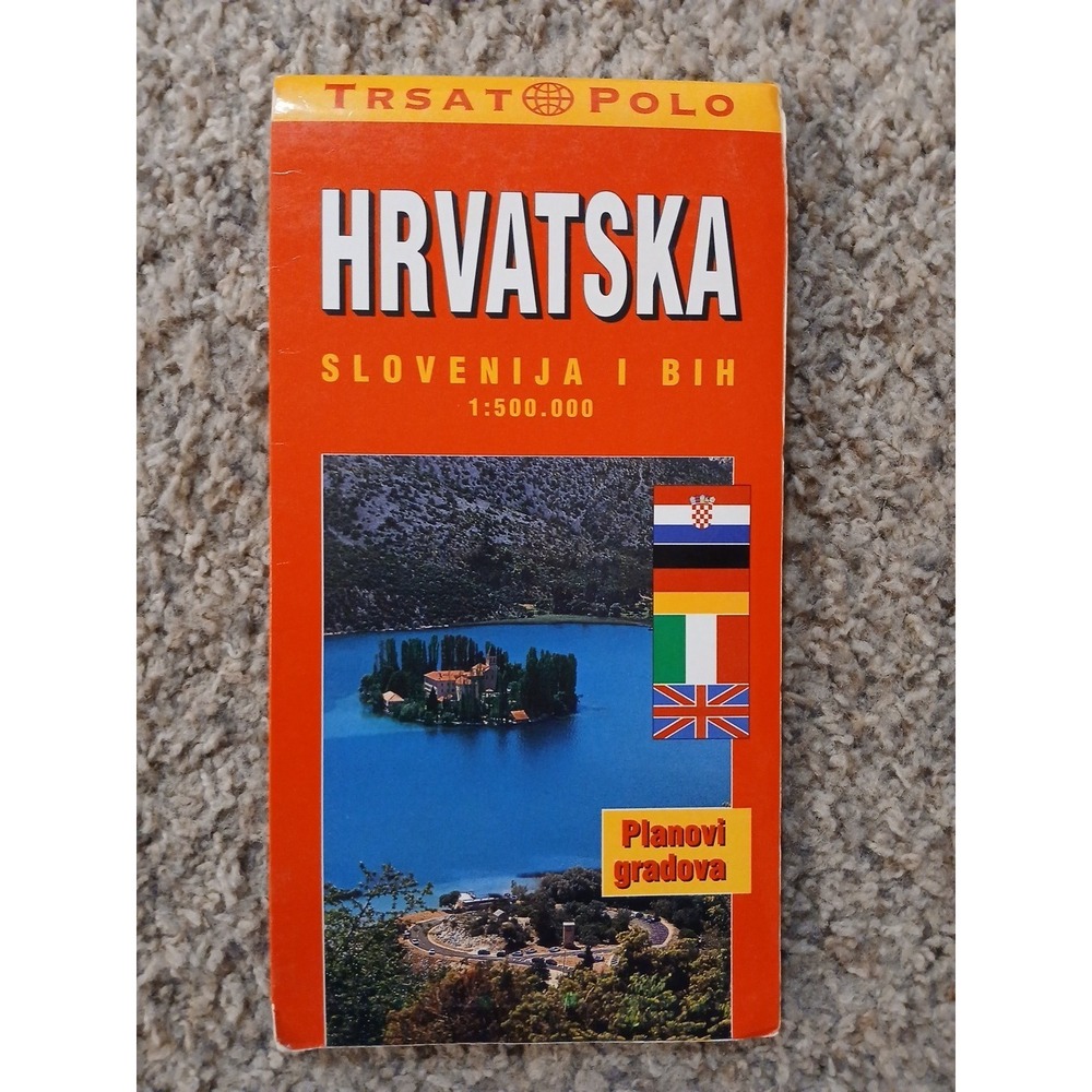 Marco Polo road map of Croatia, Slovenia, and Bosnia and Herzegovina READ DESCRI